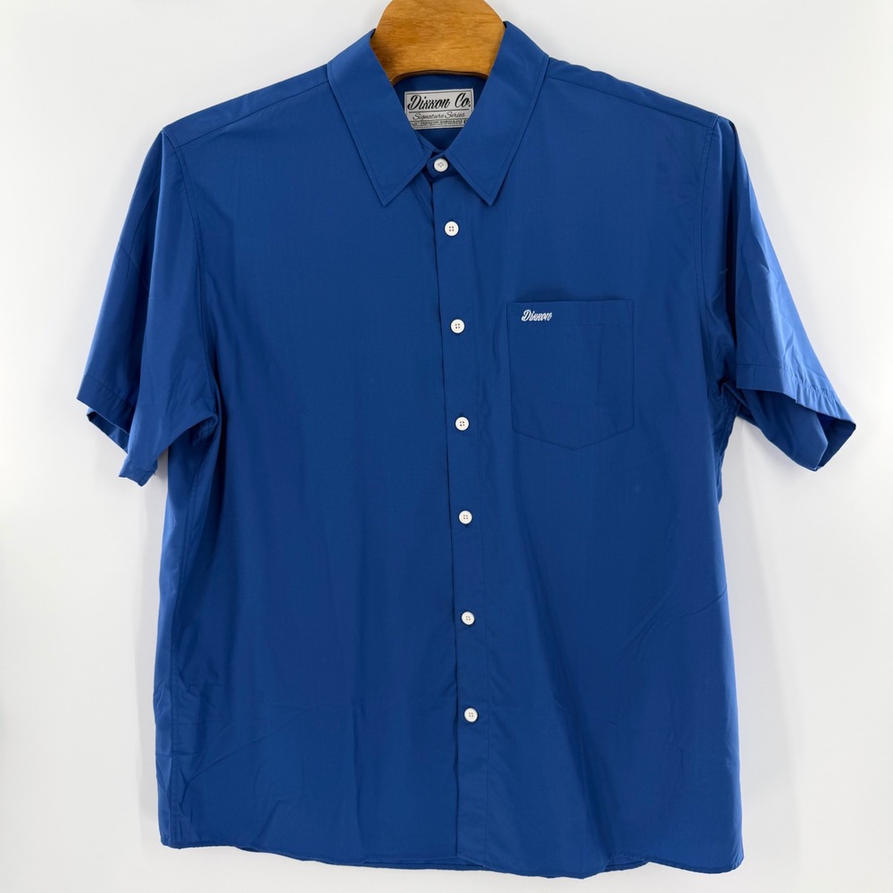 Dixxon Flannel Co Signature Series Blue Bamboo Blend Short Sleeve Shirt Mens 3XL